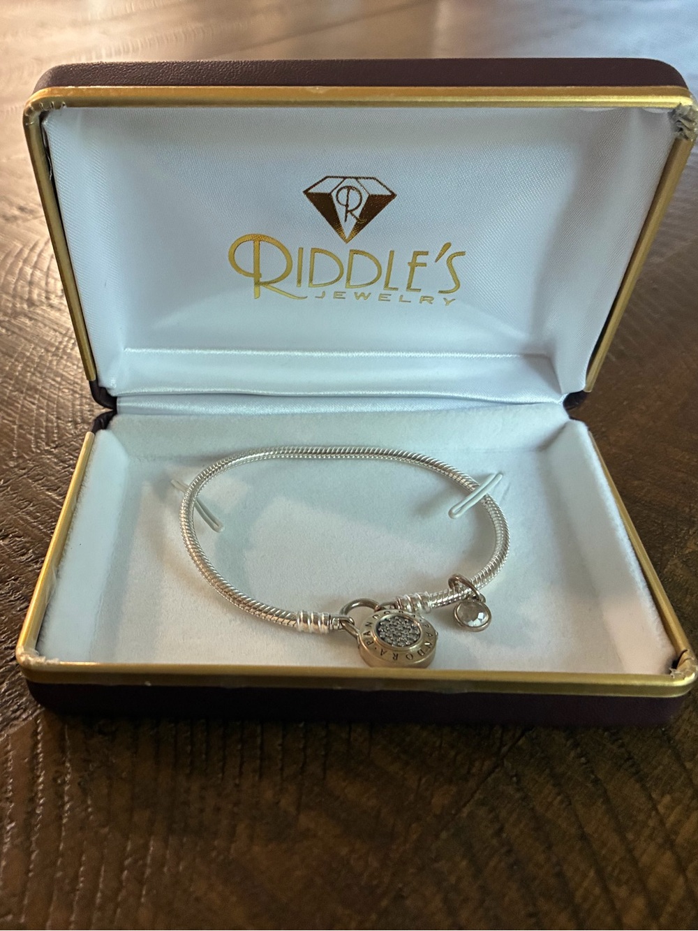 Pandora Silver Pavé Mouse Charm Bracelet